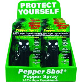 12 Pepper Shot BLK with Counter Display