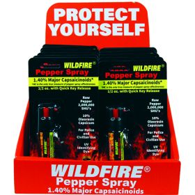 12 WF-KC Wildfire keychain with Counter Display