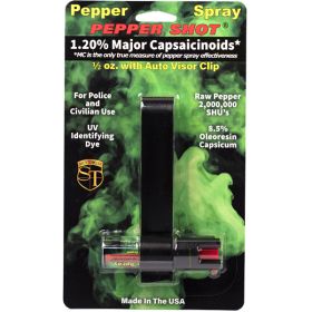 Pepper Shot 1.2% MC 1/2 oz w/auto visor clip