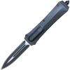 OTF automatic heavy duty knife double edge blade