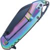 Folding Pocket Knife Rainbow w/ Black Accents