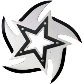 4" Chrome 5 point Stainless Steel throwing star