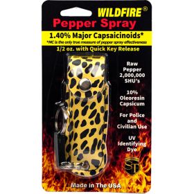 Wildfire 1.4% MC 1/2 oz pepper spray blk/ylw