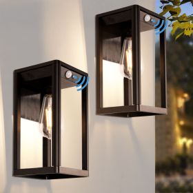 2 Pcs Solar Motion Sensor Wall Lamp