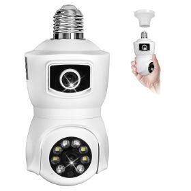 Dual Lens Security Camera E27 Light Socket Surveillance