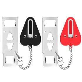 2Pcs Portable Travel Door Lock