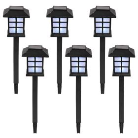 6pcs White LED Solar Torch Light