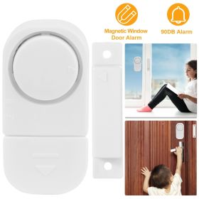 Wireless Window Door Magnet Alarm (Color: White)