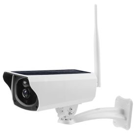 1080P Solar Powered WiFi IP Camera (Color: White)