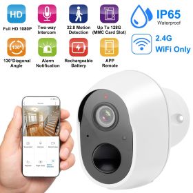 2-Way Audio Security Surveillance Camera (Color: White)