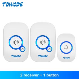 Home Wireless Doorbell (Color: White Color Kit 3, Plug Type: US plug)