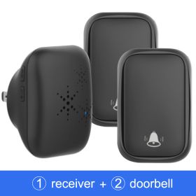 Awapow Waterproof Wireless Doorbell (Color: 2doorbell 1receiver2, Plug Type: US plug)