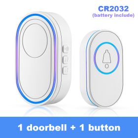 Wireless Doorbells with 39 Door Bell Chimes (Color: A, Plug Type: US plug)