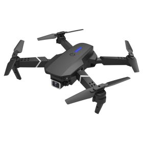 E88 HD Camera Collapsible RC Quadcopter (Color&Battery Number: Black/3 Batteries, Camera Pixel: 1080P)