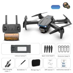 Drone w/Camera 4K HD RC Quadcopter (Color: Black)