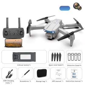 Drone w/Camera 4K HD RC Quadcopter (Color: Grey)