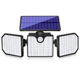 Bright Solar Lights Rotatable Motion Sensor (Color: White 1pc)