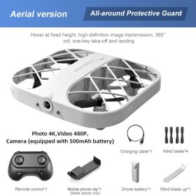 H107 Mini Drone Quadcopter with Camera Real-Time (Color: 4K 1Battery White, Ships From: China)