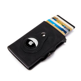 Airtag Men's Anti-theft Wallet (Color: YM067-Black)