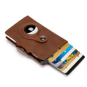 Airtag Men's Anti-theft Wallet (Color: YM067-Brown)