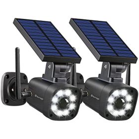 Solar Power Fake Security Camera (Color: Black)