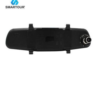 XH302 Smartour Rearview Mirror Dash Cam (Color: Black)