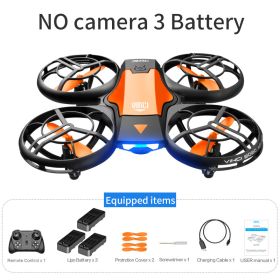 V8 Drone HD Camera FPV Foldable Quadcopter (Color: no camera 3battery2)