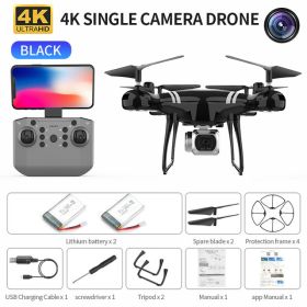 RC Drone 4K Wifi FPV HD Camera KY101 (Color: Black 4K 2B)