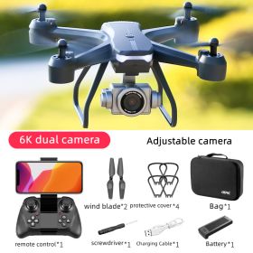 V14 2022 Drone 6k pro HD Wide Angle Camera (Color: 6K Dual 1B Bag)