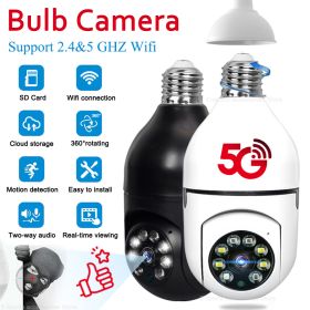 5G Wifi Surveillance Camera Full Color (Sensor Size: White Camera 128G, Ships From: China)