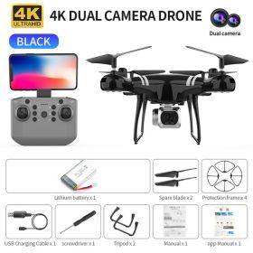 RC Drone 4K Wifi FPV HD Camera KY101 (Color: Black 4K MAX 1B)