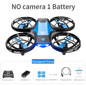 V8 Drone HD Camera FPV Foldable Quadcopter (Color: no camera 1battery)