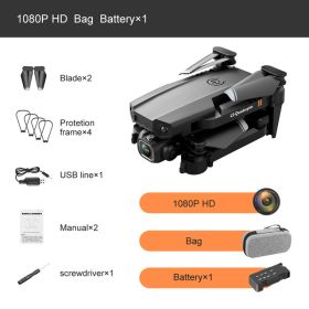 Drone 4k 2-Camera HD XT6 WIFI FPV Helicopter (Color: 1080P 1B Bag)