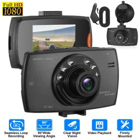 1080P Car DVR Dash Cam (Color: Black)