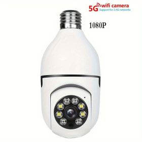 5G DualBand WiFi HD Bulb Camera Secure Home (Model: E27 Camera)