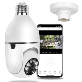 E27 WiFi Bulb 1080P Pan Tilt Security Camera (Color: White)